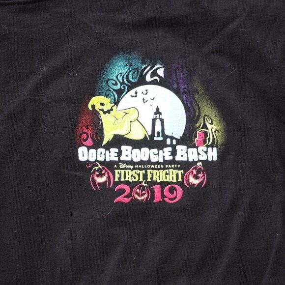 Disney Oogie Boogie Bash 2019 First Fright Spirit Jersey Black Small (S) RARE - Picture 4 of 9